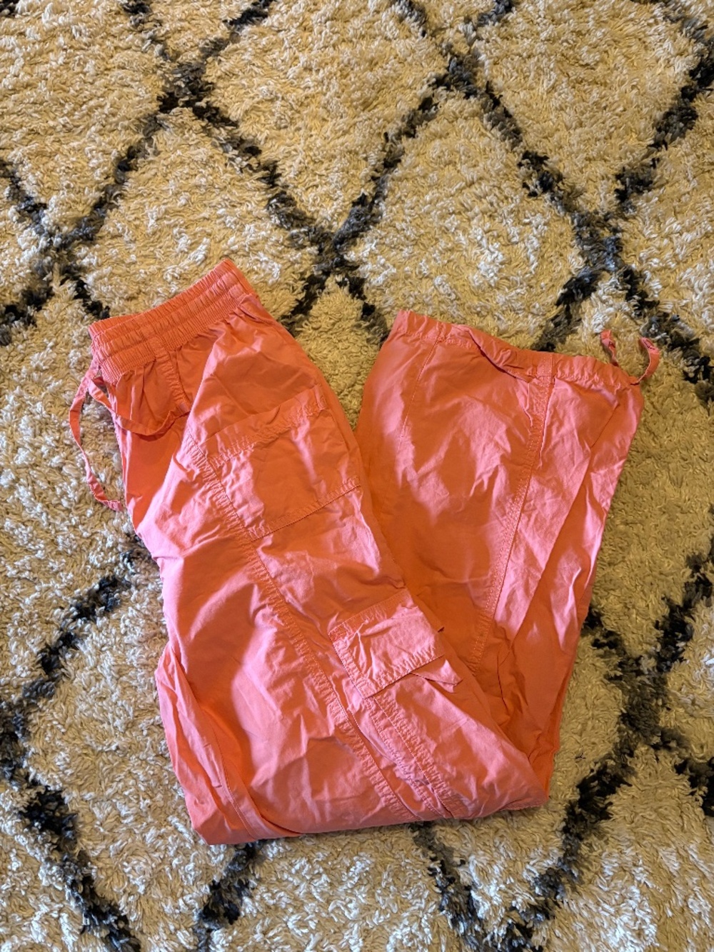 aerie Coral Cargo Jogger Pants